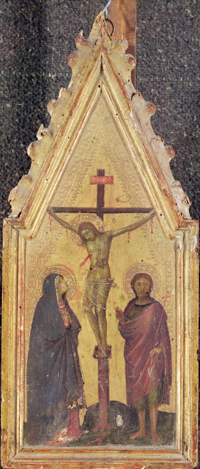 Christ on the Cross Between the Virgin and St. John by Italian School